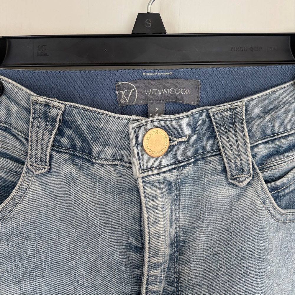 Wit & Wisdom Light Blue Flare Jeans - Picture 2 of 4
